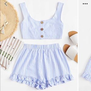⭐️SHEIN striped two piece⭐️